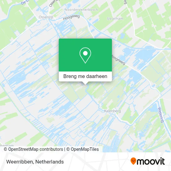 Weerribben kaart