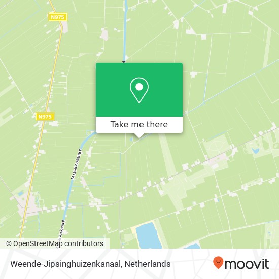 Weende-Jipsinghuizenkanaal kaart