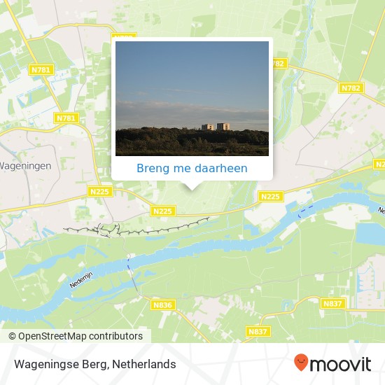 Wageningse Berg kaart