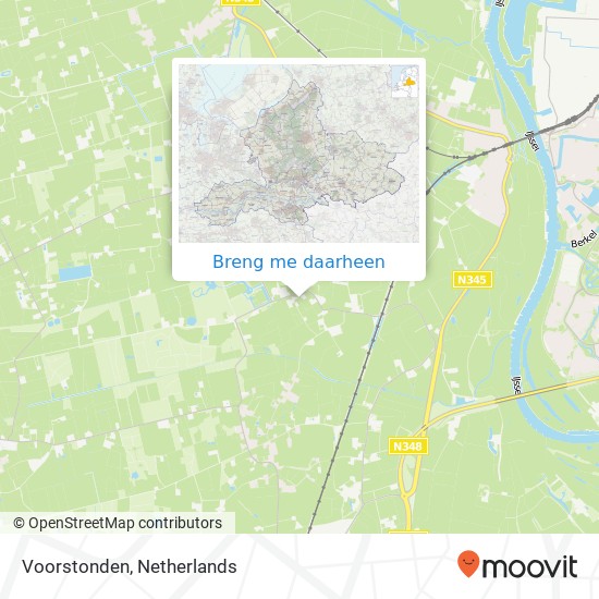 Voorstonden kaart