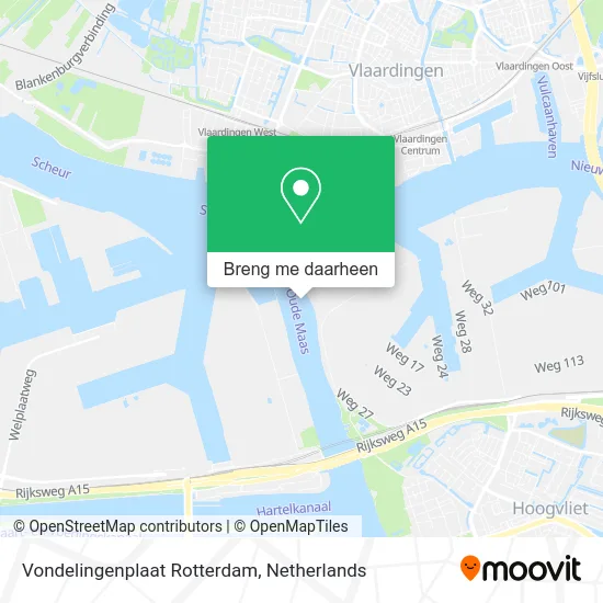 Vondelingenplaat Rotterdam kaart