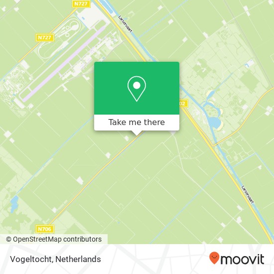 Vogeltocht kaart