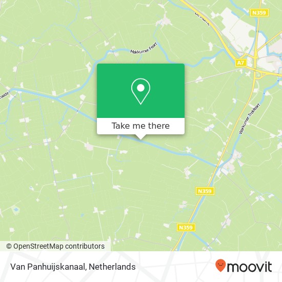 Van Panhuijskanaal kaart