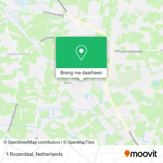 ’t Rozendaal kaart