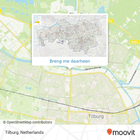 Tilburg kaart