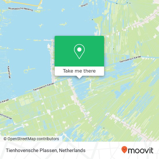 Tienhovensche Plassen kaart