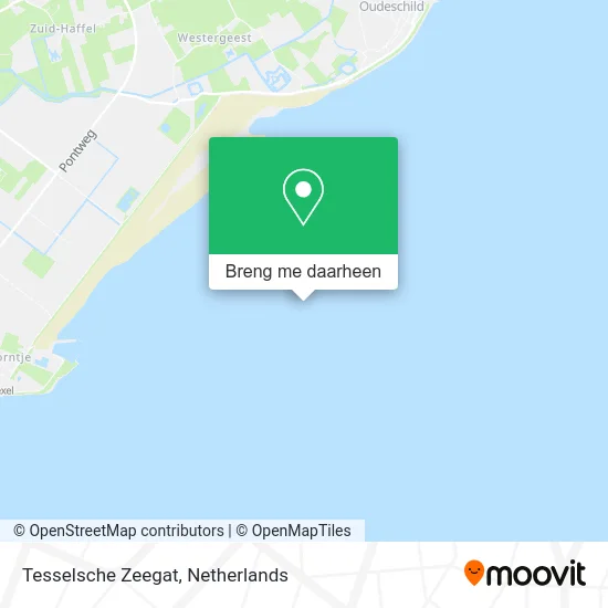 Tesselsche Zeegat kaart