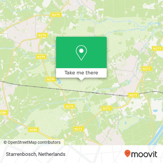 Starrenbosch kaart