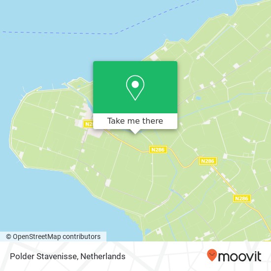 Polder Stavenisse kaart