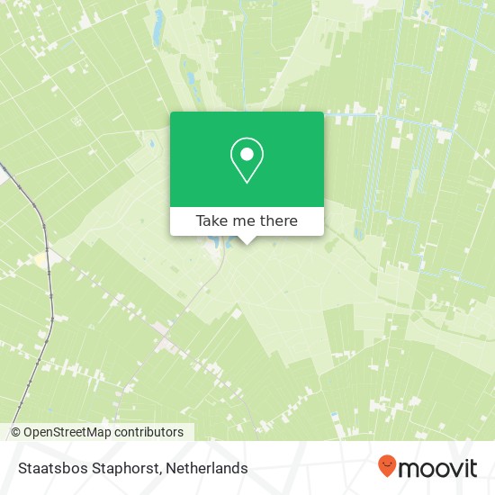 Staatsbos Staphorst kaart