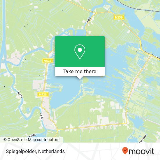 Spiegelpolder kaart