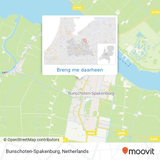 Bunschoten-Spakenburg kaart