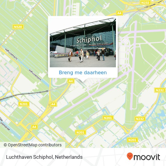 Luchthaven Schiphol kaart