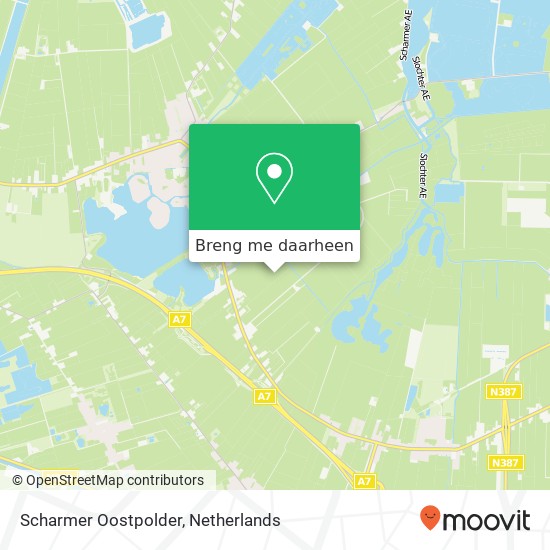 Scharmer Oostpolder kaart