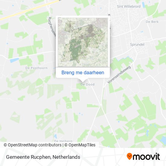 Gemeente Rucphen kaart