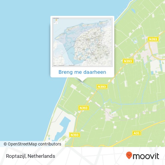 Roptazijl kaart