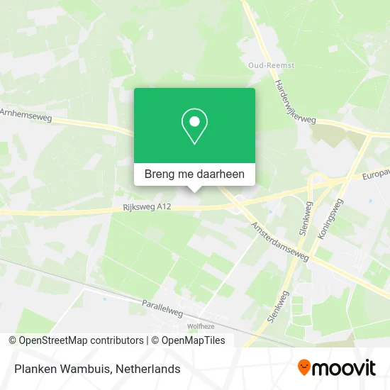 Planken Wambuis kaart