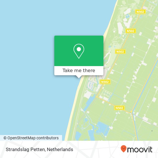 Strandslag Petten kaart