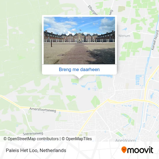 Paleis Het Loo kaart