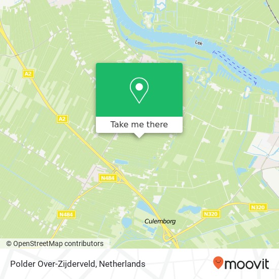 Polder Over-Zijderveld kaart