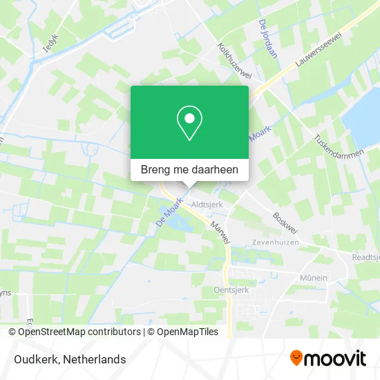 Oudkerk kaart