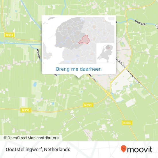 Ooststellingwerf kaart