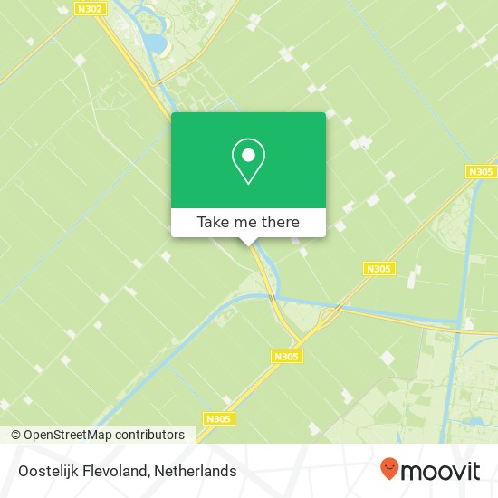 Oostelijk Flevoland kaart