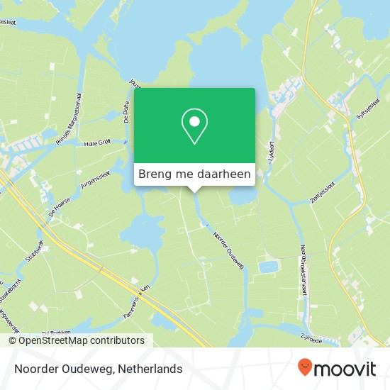 Noorder Oudeweg kaart