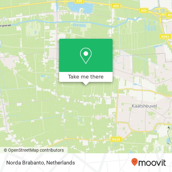 Norda Brabanto kaart
