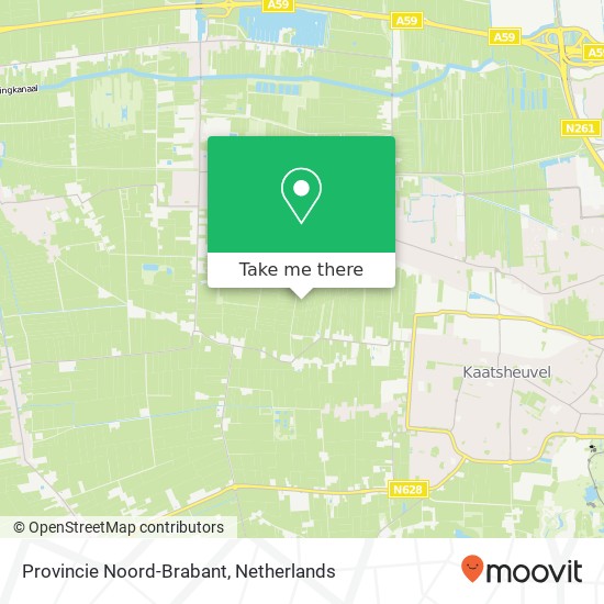 Provincie Noord-Brabant kaart