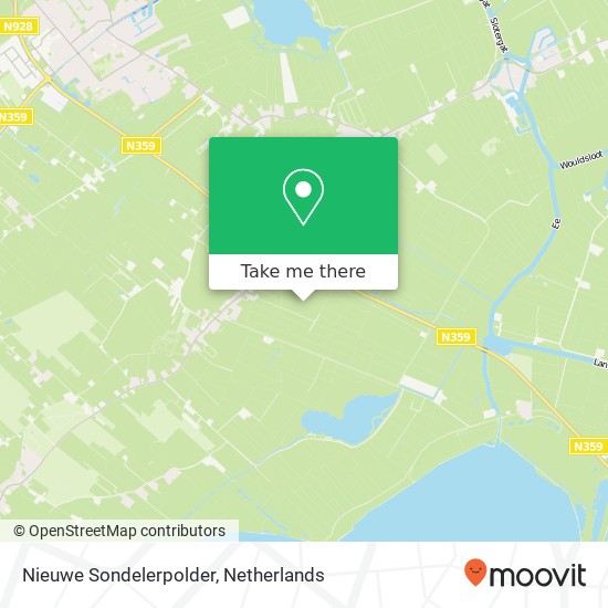 Nieuwe Sondelerpolder kaart