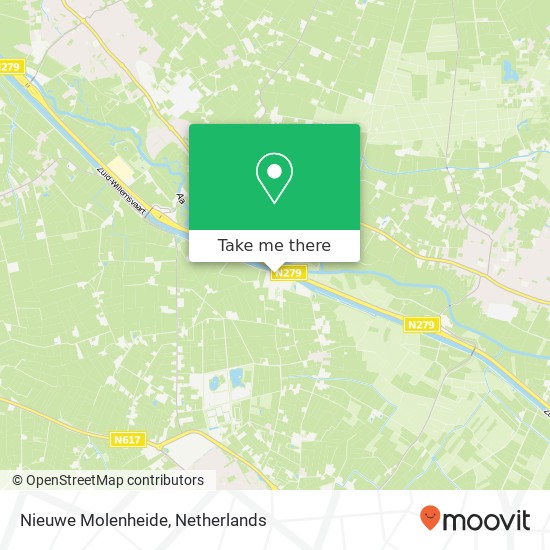 Nieuwe Molenheide kaart