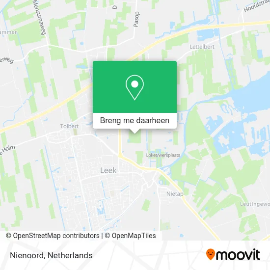 Nienoord kaart