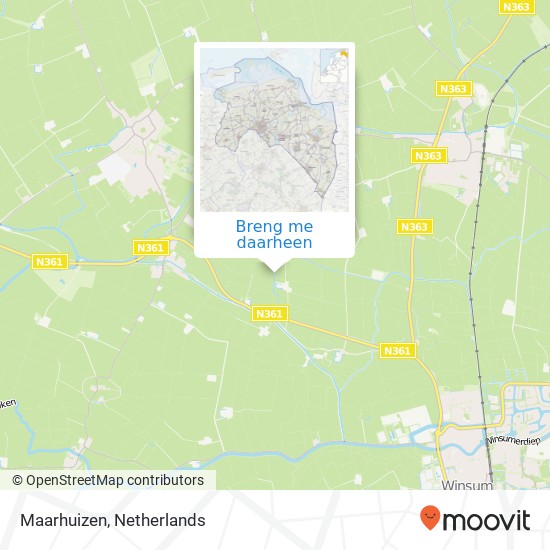 Maarhuizen kaart