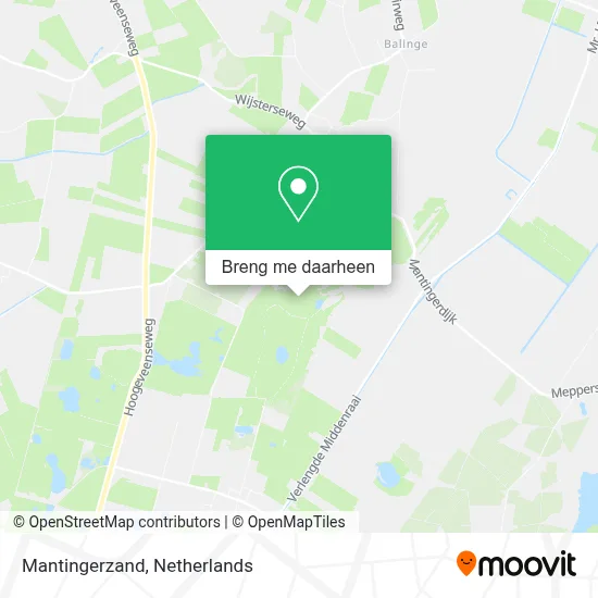 Mantingerzand kaart