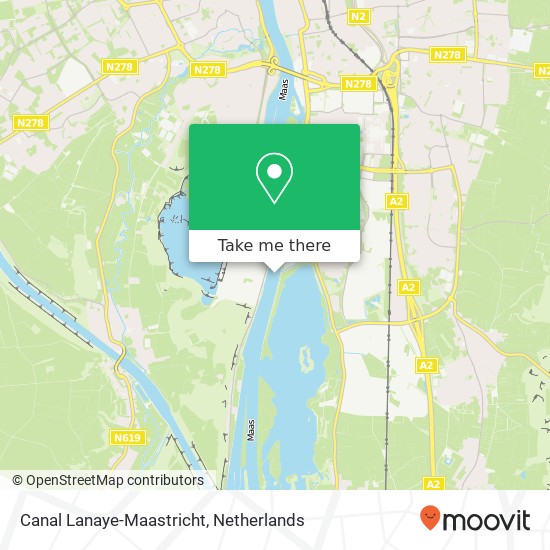 Canal Lanaye-Maastricht kaart