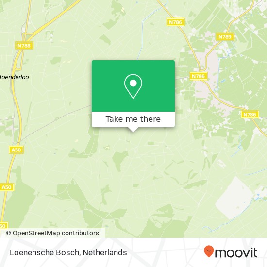 Loenensche Bosch kaart