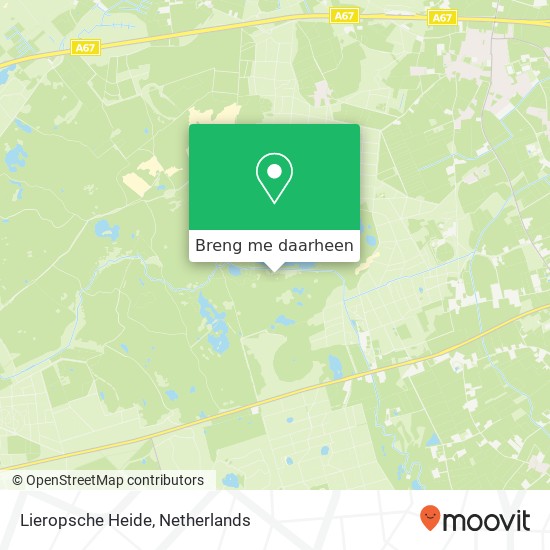 Lieropsche Heide kaart