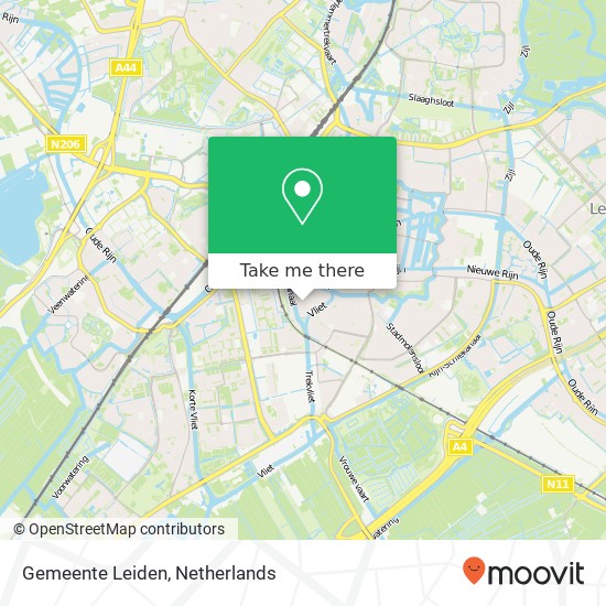 Gemeente Leiden kaart