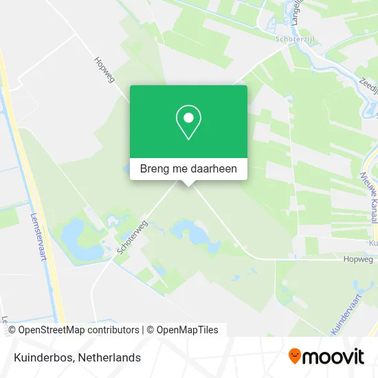 Kuinderbos kaart