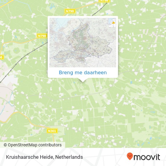 Kruishaarsche Heide kaart