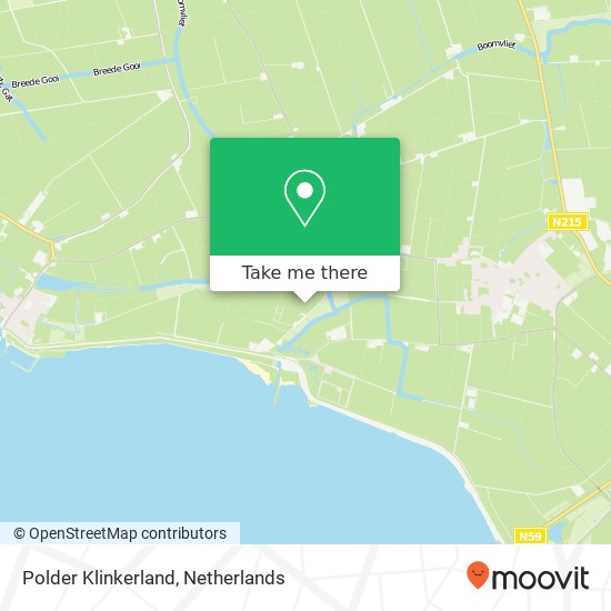 Polder Klinkerland kaart