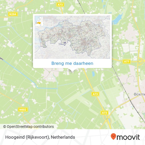 Hoogeind (Rijkevoort) kaart