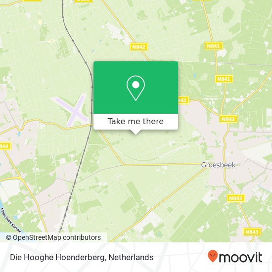 Die Hooghe Hoenderberg kaart
