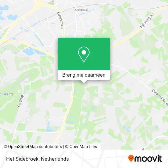Het Sidebroek kaart
