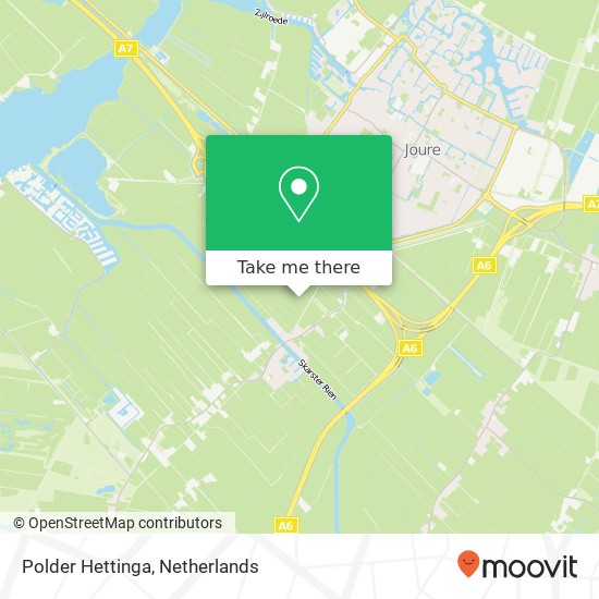 Polder Hettinga kaart