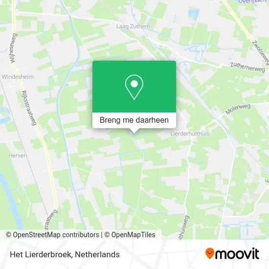 Het Lierderbroek kaart