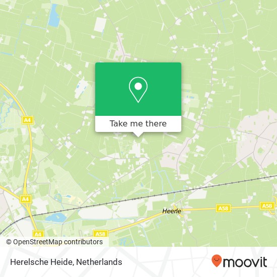 Herelsche Heide kaart