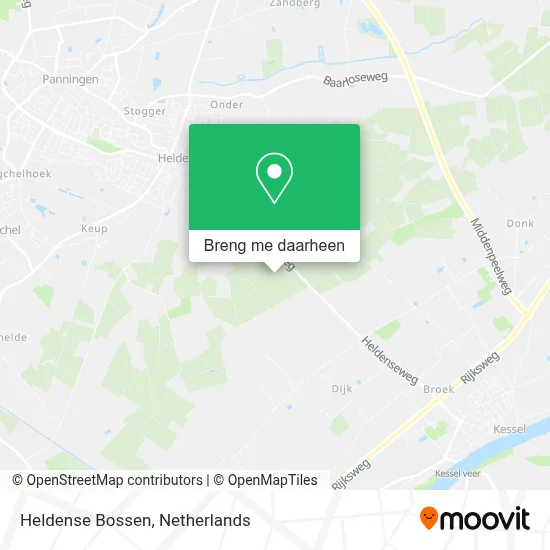 Heldense Bossen kaart