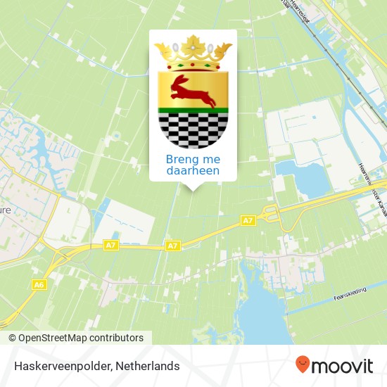 Haskerveenpolder kaart